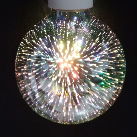 Λαμπτήρας Led 4W E27 Globe Φ95 3D Filament Dimmable