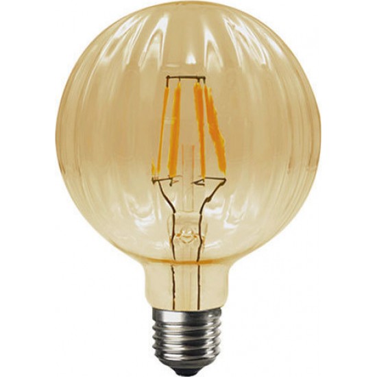 Λάμπα Filament Led Amber Bari 6W E27 2700K Dimmable