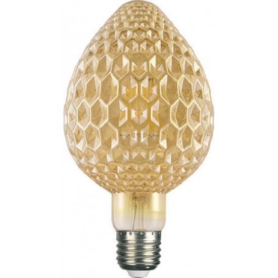 Λάμπα Filament Led Amber Mava 6W E27 2700K Dimmable