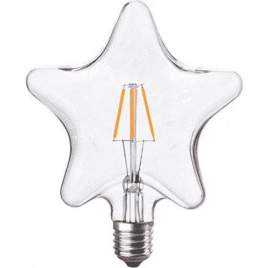 Λάμπα Filament Led Star 6W E27 2700K Dimmable