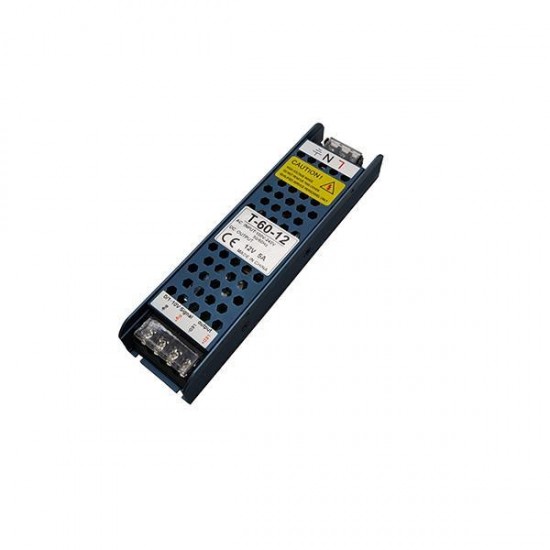 Τροφοδοτικό Μεταλλικό Slim 12V DC Dimming (1-10V) 60W IP20 Pro
