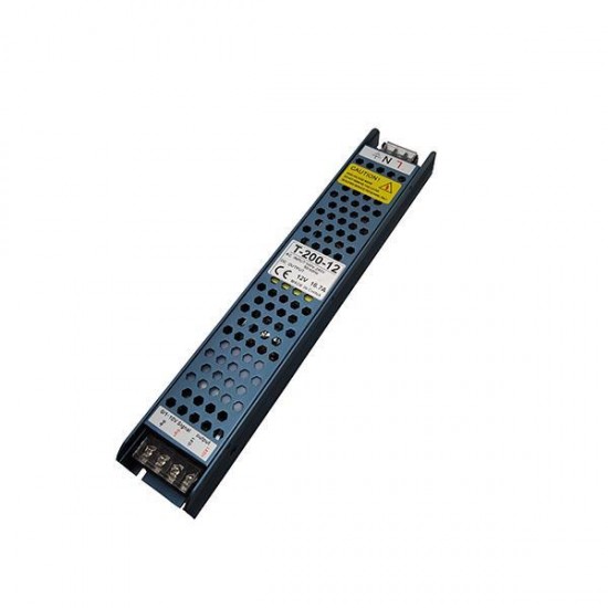 Τροφοδοτικό Μεταλλικό Slim 12V DC Dimming (1-10V) 200W IP20 Pro