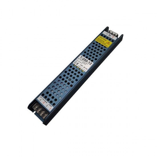 Τροφοδοτικό Μεταλλικό Slim 12V DC Dimming (1-10V) 250W IP20 Pro