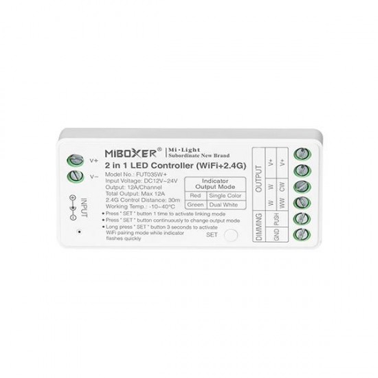 Ασύρματο RF Wifi Controller Dimmer 12A DC 12V/122W 24V/288W