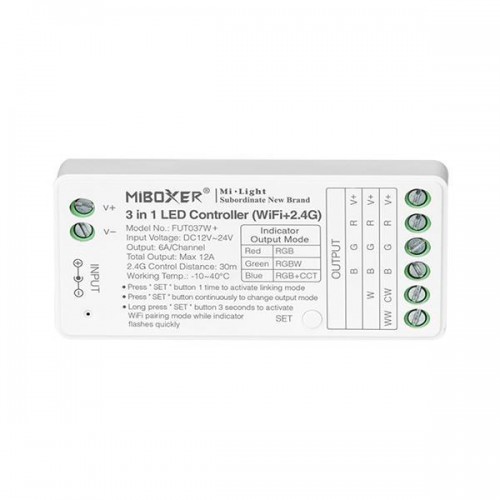 Ασύρματο RF Wifi Controller RGB-RGBW 6A DC 12V/120W 24V/240W