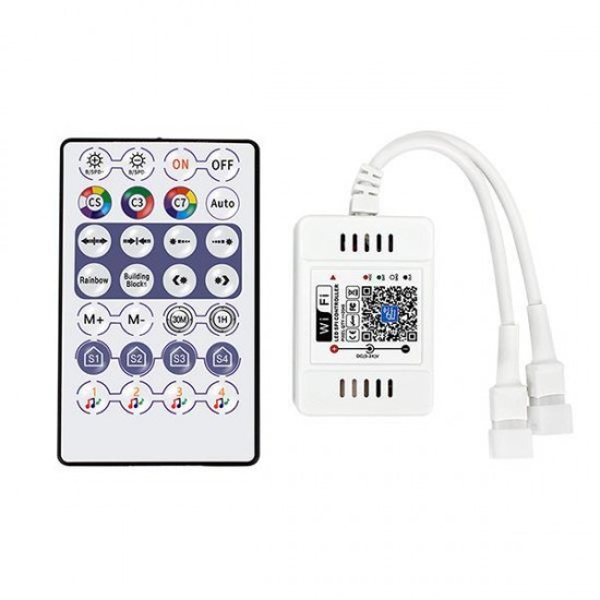 Ασύρματο Controller RF Wifi & Bluetooth Pixel DC5-24V, 2CH (Max. 2048 Pixel)