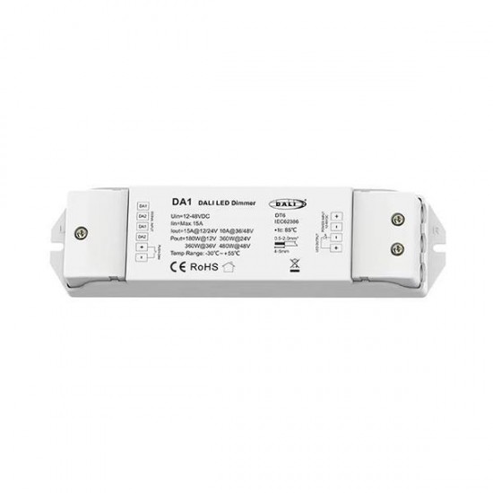Dali LED Dimmer 5A*2CH 12-48VDC (Push Botton) DA1