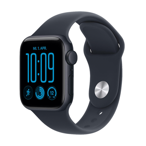 Watch Apple Watch SE 3 (2026) GPS 40mm Midnight Aluminium Case with Navy Blue Sport Band