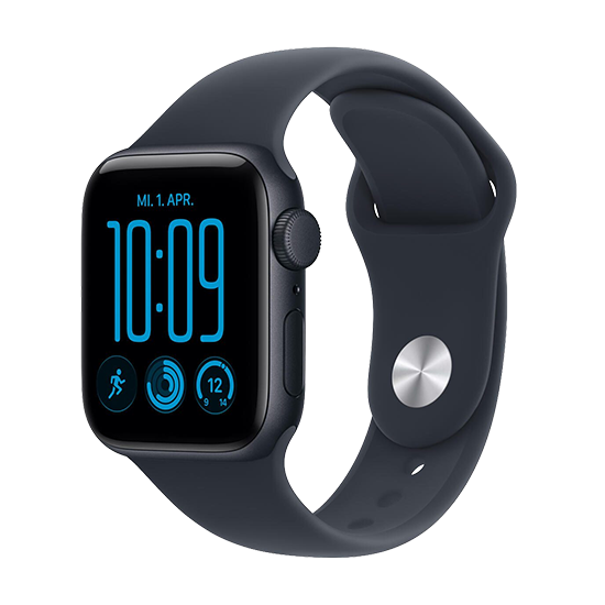 Watch Apple Watch SE 3 (2026) GPS 40mm Midnight Aluminium Case with Navy Blue Sport Band