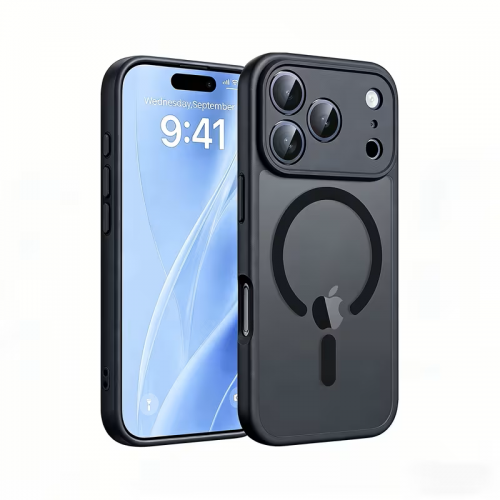 17 Pro Max Luxury Translucent Matte Magnetic Black