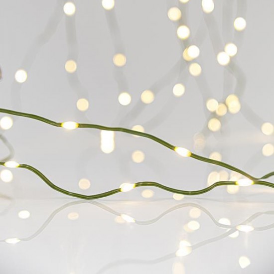 ΣΕΙΡΑ, 500 MINI LED, ΜΕΤΑΣΧΗΜΑΤΙΣΤΗ, 8 ΠΡΟΓΡΑΜΜΑΤΑ & ΜΝΗΜΗ, ΠΡΑΣΙΝΟ ΠΛΑΚΕ ΧΑΛΚΙΝΟ ΚΑΛΩΔΙΟ, DAYLIGHT LED ΑΝΑ 5cm, ΠΡΟΕΚΤΑΣΗ ΠΑΡΟΧΗΣ 5m, IP44