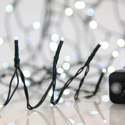 ΣΕΙΡΑ, 1500 LED 3mm, 31V ΜΕΤΑΣΧΗΜΑΤΙΣΤΗ, 8 ΠΡΟΓΡΑΜΜΑΤΑ & ΜΝΗΜΗ, ΠΡΑΣΙΝΟ PVC ΚΑΛΩΔΙΟ, ΛΕΥΚΟ LED ΑΝΑ 5cm, ΠΡΟΕΚΤΑΣΗ ΠΑΡΟΧΗΣ 3m, ΙΡ44