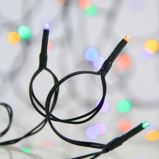 ΣΕΙΡΑ, 192 LED 3mm, ΜΠΑΤΑΡΙΑΣ 3xAA, 8 ΠΡΟΓΡΑΜΜΑΤΑ & ΜΝΗΜΗ, TIMER, ΠΡΑΣΙΝΟ PVC ΚΑΛΩΔΙΟ, ΧΡΩΜΑΤΙΣΤΟ LED ANA 10cm, ΠΡΟΕΚΤΑΣΗ ΠΑΡΟΧΗΣ 30cm, IP44 (DISPLAY BOX 16τμχ)
