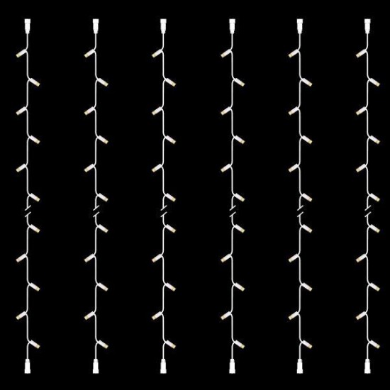 ΣΕΙΡΑ, DIY ΣΕΤ 6 ΤΜΧ, 30 LED, ΛΕΥΚΟ ΚΑΟΥΤΣΟΥΚ ΚΑΛΩΔΙΟ, 2 ΕΠΕΚΤΑΣΕΙΣ, ΘΕΡΜO ΛΕΥΚO LED ΑΝΑ 10cm, ΙΡ65