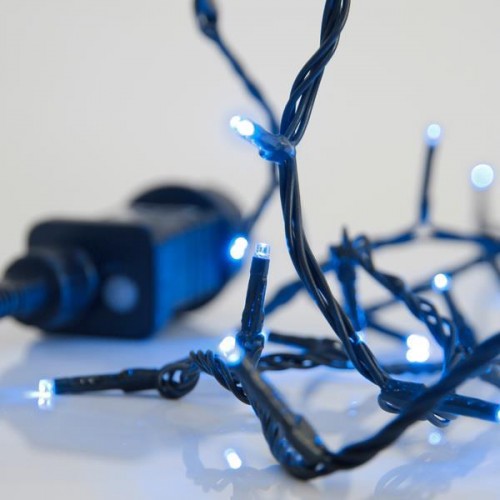 ΣΕΙΡΑ, 240 LED 3mm, 31V ΜΕΤΑΣΧΗΜΑΤΙΣΤΗ, 8 ΠΡΟΓΡΑΜΜΑΤΑ & ΜΝΗΜΗ, ΠΡΑΣΙΝΟ PVC ΚΑΛΩΔΙΟ, ΜΠΛΕ LED ΑΝΑ 5cm, ΠΡΟΕΚΤΑΣΗ ΠΑΡΟΧΗΣ 3m, ΙΡ44