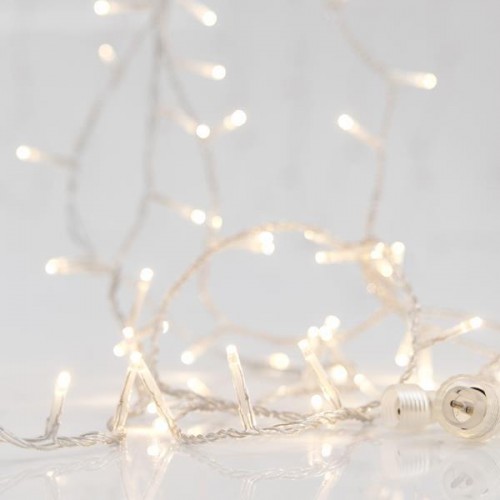 ΣΕΙΡΑ, 100 LED 3mm, 31V ΜΕΤΑΣΧΗΜΑΤΙΣΤΗ, 4 ΕΠΕΚΤΑΣΕΙΣ ΕΩΣ 3 ΣΕΤ, ΔΙΑΦΑΝΟ PVC ΚΑΛΩΔΙΟ, DAYLIGHT LED ΑΝΑ 5cm, ΠΡΟΕΚΤΑΣΗ ΠΑΡΟΧΗΣ 3m, ΙP44