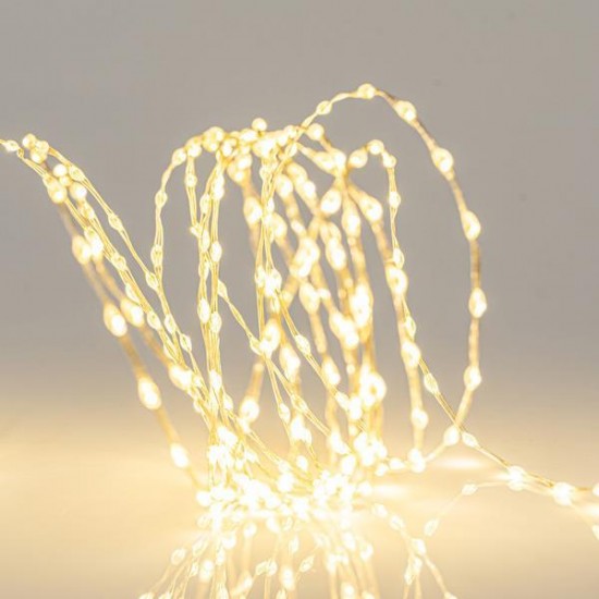 ΣΕΙΡΑ, 300 MINI LED, ΜΕΤΑΣΧΗΜΑΤΙΣΤΗ, ΤΗΛΕΧΕΙΡΙΣΤΗΡΙΟ (ON/OFF, TIMER, DIMMER), ΑΣΗΜΙ ΧΑΛΚΙΝΟ ΚΑΛΩΔΙΟ, ΘΕΡΜΟ ΛΕΥΚΟ LED ANA 1,5cm, ΠΡΟΕΚΤΑΣΗ ΠΑΡΟΧΗΣ 3m, ΙΡ44
