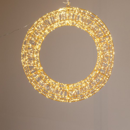 ΦΩΤΙΖΟΜΕΝΟ ΣΤΕΦΑΝΙ 60cm, 1400 MINI LED, 31V METAΣΧΗΜΑΤΙΣΤΗ, ΧΡΟΝΟΔΙΑΚΟΠΤΗ, ΜΠΡΟΝΖΕ ΧΑΛΚΙΝΟ ΚΑΛΩΔΙΟ, ΜΠΡΟΝΖΕ ΜΕΤΑΛΛΙΚΟΣ ΣΚΕΛΕΤΟΣ, ΘΕΡΜΟ ΛΕΥΚΟ LED, ΠΡΟΕΚΤΑΣΗ ΠΑΡΟΧΗΣ 5m, IP44