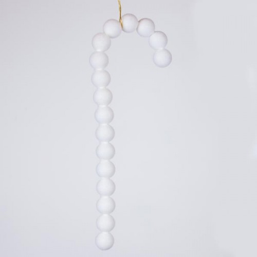 ΜΠΑΣΤΟΥΝΑΚΙ ΒΕΛΟΥΔΙΝΟ, ΛΕΥΚΟ, 33cm