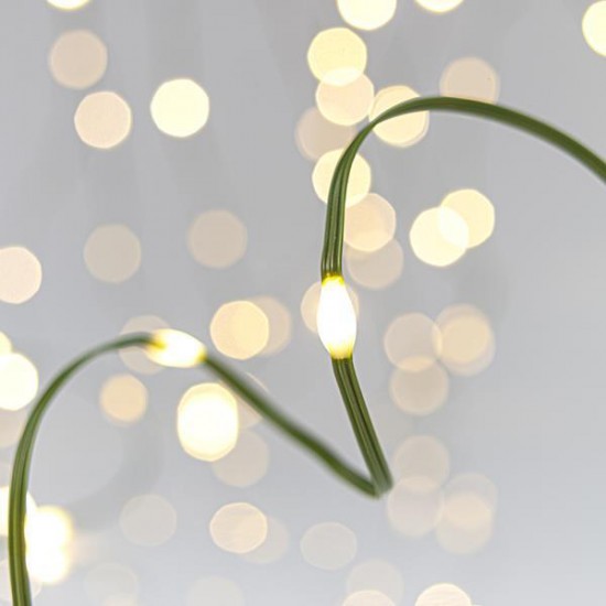 ΣΕΙΡΑ, 200 MINI LED, ΜΕΤΑΣΧΗΜΑΤΙΣΤΗ, 8 ΠΡΟΓΡΑΜΜΑΤΑ & ΜΝΗΜΗ, ΠΡΑΣΙΝΟ ΠΛΑΚΕ ΧΑΛΚΙΝΟ ΚΑΛΩΔΙΟ, DAYLIGHT LED ΑΝΑ 5cm, ΠΡΟΕΚΤΑΣΗ ΠΑΡΟΧΗΣ 5m, IP44