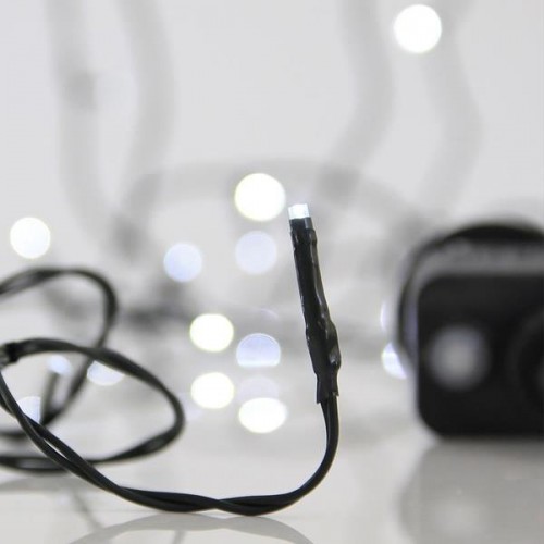 ΣΕΙΡΑ, 100 LED 3mm, 31V ΜΕΤΑΣΧΗΜΑΤΙΣΤΗ, 8 ΠΡΟΓΡΑΜΜΑΤΑ & ΜΝΗΜΗ, ΠΡΑΣΙΝΟ PVC ΚΑΛΩΔΙΟ, ΛΕΥΚΟ LED ΑΝΑ 5cm, ΠΡΟΕΚΤΑΣΗ ΠΑΡΟΧΗΣ 3m, ΙΡ44
