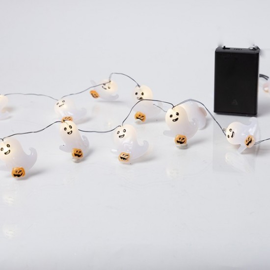ΣΕΙΡΑ, 20 MINI LED, ΦΑΝΤΑΣΜΑΤΑΚΙΑ ME ΚΟΛΟΚΥΘΕΣ, ΜΠΑΤΑΡΙΑΣ 3xAA, ΧΡΟΝΟΔΙΑΚΟΠΤΗ, ΜΑΥΡΟ ΧΑΛΚΙΝΟ ΚΑΛΩΔΙΟ, ΘΕΡΜΟ ΛΕΥΚΟ LED ΑΝΑ 10cm, ΠΡΟΕΚΤΑΣΗ ΠΑΡΟΧΗΣ 30cm, IP20