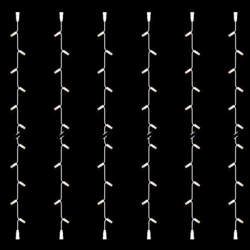 ΣΕΙΡΑ, DIY ΣΕΤ 6 ΤΜΧ, 30 LED, ΛΕΥΚΟ ΚΑΟΥΤΣΟΥΚ ΚΑΛΩΔΙΟ, 2 ΕΠΕΚΤΑΣΕΙΣ, ΘΕΡΜO ΛΕΥΚO LED ΑΝΑ 10cm, ΙΡ65