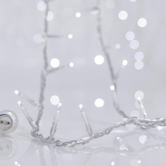 ΣΕΙΡΑ, 300 LED 3mm, 31V ΜΕΤΑΣΧΗΜΑΤΙΣΤΗ, 4 ΕΠΕΚΤΑΣΕΙΣ ΕΩΣ 3 ΣΕΤ, ΔΙΑΦΑΝΟ PVC ΚΑΛΩΔΙΟ, ΛΕΥΚΟ LED ΑΝΑ 5cm, ΠΡΟΕΚΤΑΣΗ ΠΑΡΟΧΗΣ 3m, ΙΡ44