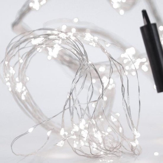 ΧΤΑΠΟΔΙ, 400 MINI LED, ΜΕΤΑΣΧΗΜΑΤΙΣΤΗ, ΣΤΑΘΕΡΟ, ΑΣΗΜΙ ΧΑΛΚΙΝΟ ΚΑΛΩΔΙΟ, ΛΕΥΚΟ LED ANA 10cm (16 ΣΕΙΡΕΣ x 25 LED), ΠΡΟΕΚΤΑΣΗ ΠΑΡΟΧΗΣ 5m, ΙΡ44