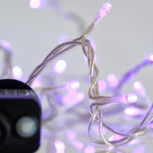 ΣΕΙΡΑ, 240 LED 3mm, 31V ΜΕΤΑΣΧΗΜΑΤΙΣΤΗ, 8 ΠΡΟΓΡΑΜΜΑΤΑ & ΜΝΗΜΗ, ΔΙΑΦΑΝΟ PVC ΚΑΛΩΔΙΟ, ΜΩΒ LED ΑΝΑ 5cm, ΠΡΟΕΚΤΑΣΗ ΠΑΡΟΧΗΣ 3m, ΙΡ44