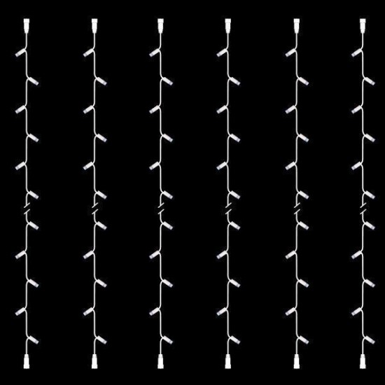 ΣΕΙΡΑ, DIY ΣΕΤ 6 ΤΜΧ, 30 LED, 2 ΕΠΕΚΤΑΣΕΙΣ, ΛΕΥΚΟ ΚΑΟΥΤΣΟΥΚ ΚΑΛΩΔΙΟ, ΛΕΥΚO LED ΑΝΑ 10cm, ΙΡ65