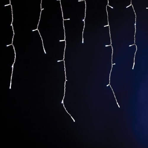 ΒΡΟΧΗ, 175 LED 3mm, 31V ΜΕΤΑΣΧΗΜΑΤΙΣΤΗ, ΣΤΑΘΕΡΟ, ΔΙΑΦΑΝΟ PVC ΚΑΛΩΔΙΟ, 155 ΛΕΥΚΑ LED & 20 ΘΕΡΜΑ ΛΕΥΚΑ FLASH LED (H50 x W750cm, 3/4/5/2), ΠΡΟΕΚΤΑΣΗ ΠΑΡΟΧΗΣ 3m, IP44