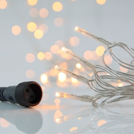 ΣΕΙΡΑ, 700 LED 3mm, 31V ΜΕΤΑΣΧΗΜΑΤΙΣΤΗ, 4 ΕΠΕΚΤΑΣΕΙΣ ΕΩΣ 2 ΣΕΤ,  ΔΙΑΦΑΝΟ PVC ΚΑΛΩΔΙΟ, ΘΕΡΜΟ ΛΕΥΚΟ LED ΑΝΑ 5cm, ΠΡΟΕΚΤΑΣΗ ΠΑΡΟΧΗΣ 3m, ΙΡ44 (ROLL PACK)