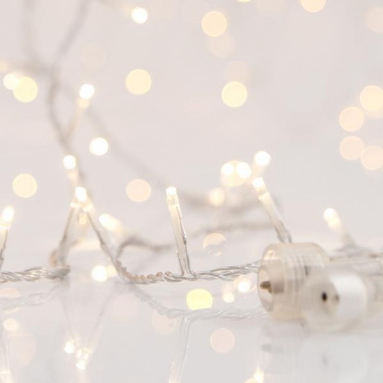 ΣΕΙΡΑ, 300 LED 3mm, 31V ΜΕΤΑΣΧΗΜΑΤΙΣΤΗ, 4 ΕΠΕΚΤΑΣΕΙΣ ΕΩΣ 3 ΣΕΤ, ΔΙΑΦΑΝΟ PVC ΚΑΛΩΔΙΟ, ΘΕΡΜΟ ΛΕΥΚΟ LED ΑΝΑ 5cm, ΠΡΟΕΚΤΑΣΗ ΠΑΡΟΧΗΣ 3m, ΙΡ44