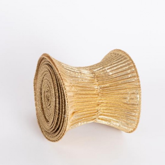 ΚΟΡΔΕΛΑ ΣΠΙΡΑΛ, ΧΡΥΣΟ ΜΕΤΑΛΛΙΚΟ, 500x12cm