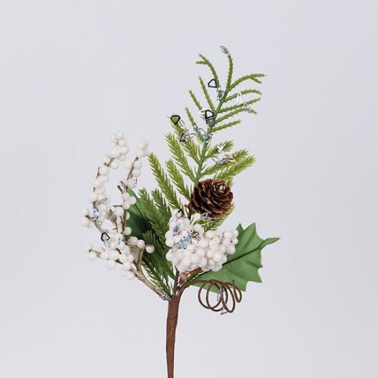 ΠΙΚΑΚΙ ΜΕ ΛΕΥΚΑ BERRIES ΚΑΙ ΑΚΑΚΙΑ, 26cm
