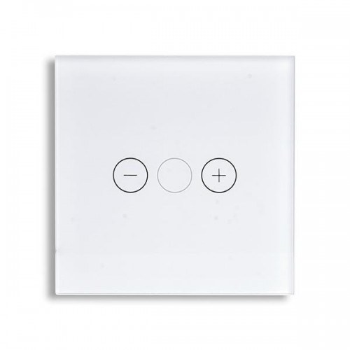 ΓΥΑΛΙΝΟ ΠΑΝΕΛ DIMMER ΑΦΗΣ ΑΣΠΡΟ ΧΡΩΜΑ