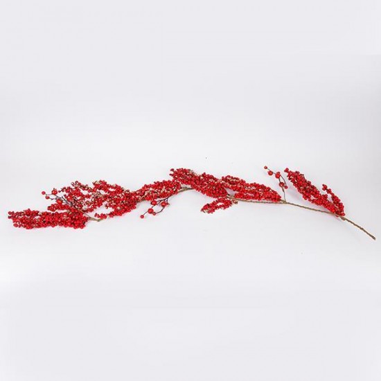 ΓΙΡΛΑΝΤΑ, ΜΕ ΚΟΚΚΙΝΑ ΚΑΙ ΣΑΜΠΑΝΙ BERRIES, 130cm