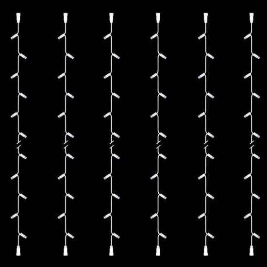 ΣΕΙΡΑ, DIY ΣΕΤ 6 ΤΜΧ, 30 LED, 2 ΕΠΕΚΤΑΣΕΙΣ, ΛΕΥΚΟ ΚΑΟΥΤΣΟΥΚ ΚΑΛΩΔΙΟ, ΛΕΥΚO LED ΑΝΑ 10cm, ΙΡ65