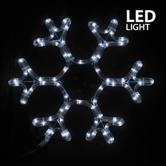 ΧΙΟΝΟΝΙΦΑΔΑ, 3m LED ΦΩΤΟΣΩΛΗΝΑΣ, ΜΟΝΟΚΑΝΑΛΟΣ, ΛΕΥΚΗ & ΛΕΥΚΟ FLASH, 38x36cm, IP44