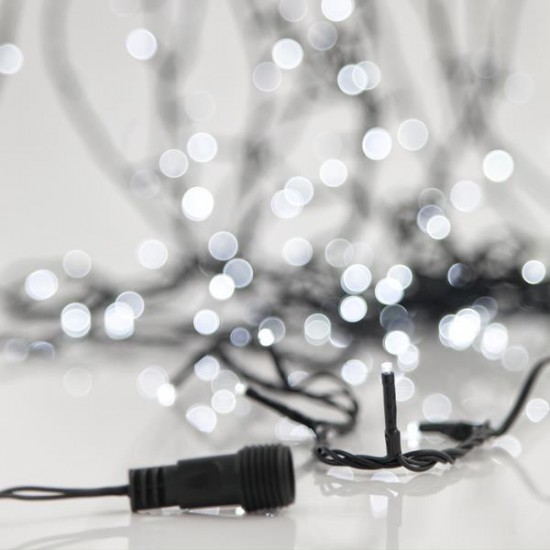 ΣΕΙΡΑ, 180 LED 3mm, 31V, 2 ΕΠΕΚΤΑΣΕΙΣ ΕΩΣ 6 ΣΕΤ, ΠΡΑΣΙΝΟ PVC ΚΑΛΩΔΙΟ, ΛΕΥΚΟ LED ANA 7.5cm, ΙΡ44 (ΧΩΡΙΣ ΜΕΤΑΣΧΗΜΑΤΙΣΤΗ, ΧΩΡΙΣ ΠΡΟΕΚΤΑΣΗ ΠΑΡΟΧΗΣ)
