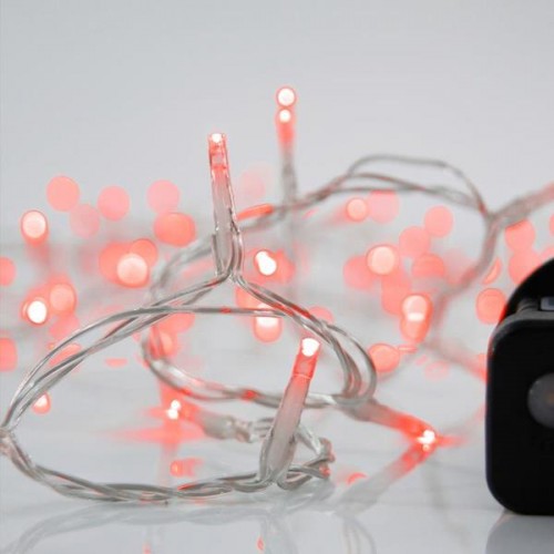 ΣΕΙΡΑ, 240 LED 3mm, 31V ΜΕΤΑΣΧΗΜΑΤΙΣΤΗ, 8 ΠΡΟΓΡΑΜΜΑΤΑ & ΜΝΗΜΗ, ΔΙΑΦΑΝΟ PVC ΚΑΛΩΔΙΟ, ΚΟΚΚΙΝΟ LED ΑΝΑ 5cm, ΠΡΟΕΚΤΑΣΗ ΠΑΡΟΧΗΣ 3m, ΙΡ44
