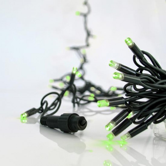 ΣΕΙΡΑ, 100 LED 5mm, 230V, 3 ΕΠΕΚΤΑΣΕΙΣ ΕΩΣ 9 ΣΕΤ, ΠΡΑΣΙΝΟ ΚΑΟΥΤΣΟΥΚ ΚΑΛΩΔΙΟ, ΠΡΑΣΙΝΟ LED ΑΝΑ 10cm, ΠΡΟΕΚΤΑΣΗ ΠΑΡΟΧΗΣ 1.5m, ΙΡ65