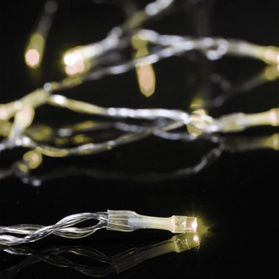 ΣΕΙΡΑ, 20 LED 5mm, ΜΠΑΤΑΡΙΑΣ 3xAA, ΧΡΟΝΟΔΙΑΚΟΠΤΗΣ, ΔΙΑΦΑΝΟ PVC ΚΑΛΩΔΙΟ, ΘΕΡΜΟ ΛΕΥΚΟ LED ΑΝΑ 10cm, ΠΡΟΕΚΤΑΣΗ ΠΑΡΟΧΗΣ 30cm, IP20 (DISPLAY BOX 24pcs)
