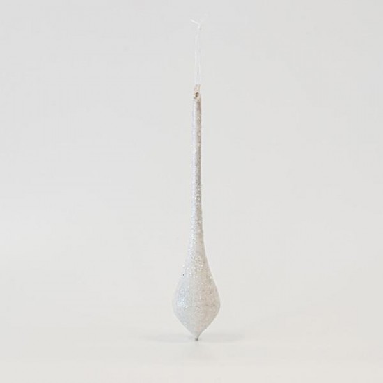 ΓΥΑΛΙΝΟ ΣΤΟΛΙΔΙ, ΛΕΥΚΟ ΜΕ GLITTER, ΣΕΤ 4ΤΜΧ, 5,7x30cm