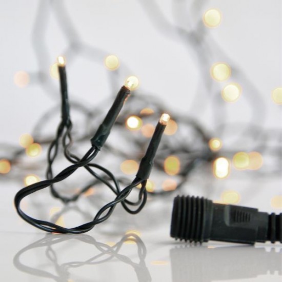 ΠΥΚΝΗ ΣΕΙΡΑ, 1300 LED 3mm, 31V ΜΕΤΑΣΧΗΜΑΤΙΣΤΗ, 4 ΕΠΕΚΤΑΣΕΙΣ ΕΩΣ 2 ΣΕΤ, ΠΡΑΣΙΝΟ PVC ΚΑΛΩΔΙΟ, ΑΠΑΛΟ ΛΕΥΚΟ LED ANA 2cm, ΠΡΟΕΚΤΑΣΗ ΠΑΡΟΧΗΣ 3m, ΙΡ44