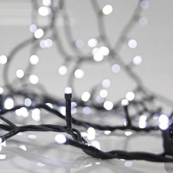 ΣΕΙΡA, 40 LED 3mm, 4.5V ΜΕΤΑΣΧΗΜΑΤΙΣΤΗ, ΣΤΑΘΕΡΟ, ΠΡΑΣΙΝΟ PVC ΚΑΛΩΔΙΟ, ΛΕΥΚΟ LED ANA 7.5cm, ΠΡΟΕΚΤΑΣΗ ΠΑΡΟΧΗΣ 3m, IP44