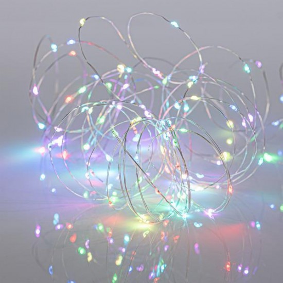 ΣΕΙΡΑ, 100 ELECTRODELESS ΜΙΝΙ LED, ΜΕΤΑΣΧΗΜΑΤΙΣΤΗ, ΤΗΛΕΧΕΙΡΙΣΤΗΡΙΟ (M/F, ON/OFF, TIMER), ΑΣΗΜΙ ΧΑΛΚΙΝΟ ΚΑΛΩΔΙΟ, SYNCHRONIZE RGB LED ANA 10cm, ΠΡΟΕΚΤΑΣΗ ΠΑΡΟΧΗΣ 5m, ΙΡ44