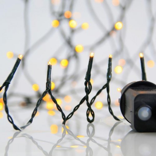 ΣΕΙΡΑ, 700 LED 3mm, 31V ΜΕΤΑΣΧΗΜΑΤΙΣΤΗ, 8 ΠΡΟΓΡΑΜΜΑΤΑ & ΜΝΗΜΗ, ΠΡΑΣΙΝΟ PVC ΚΑΛΩΔΙΟ, ΘΕΡΜΟ ΛΕΥΚΟ LED ΑΝΑ 5cm, ΠΡΟΕΚΤΑΣΗ ΠΑΡΟΧΗΣ 3m, ΙΡ44