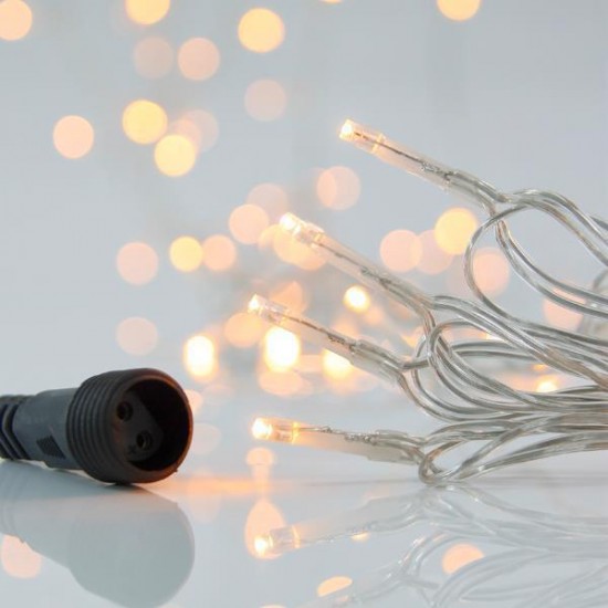ΣΕΙΡΑ PRO, 300 LED 3mm, 31V & 9W ΜΕΤΑΣΧΗΜΑΤΙΣΤΗ, 4 ΕΠΕΚΤΑΣΕΙΣ ΕΩΣ 3 ΣΕΤ, ΔΙΑΦΑΝΟ PVC ΚΑΛΩΔΙΟ, ΘΕΡΜΟ ΛΕΥΚΟ LED ANA 5cm, ΠΡΟΕΚΤΑΣΗ ΠΑΡΟΧΗΣ 3m, IP44